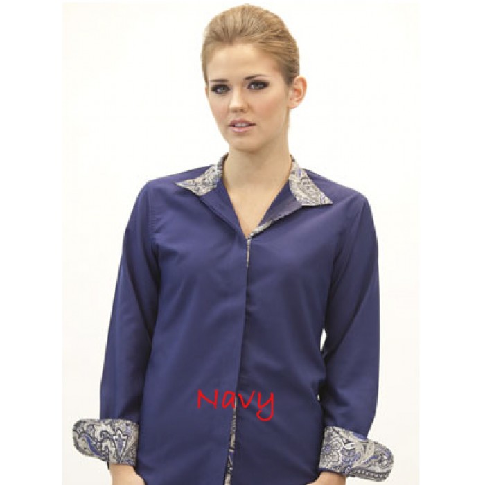Fashionable Wrap Collar Shirt 68700